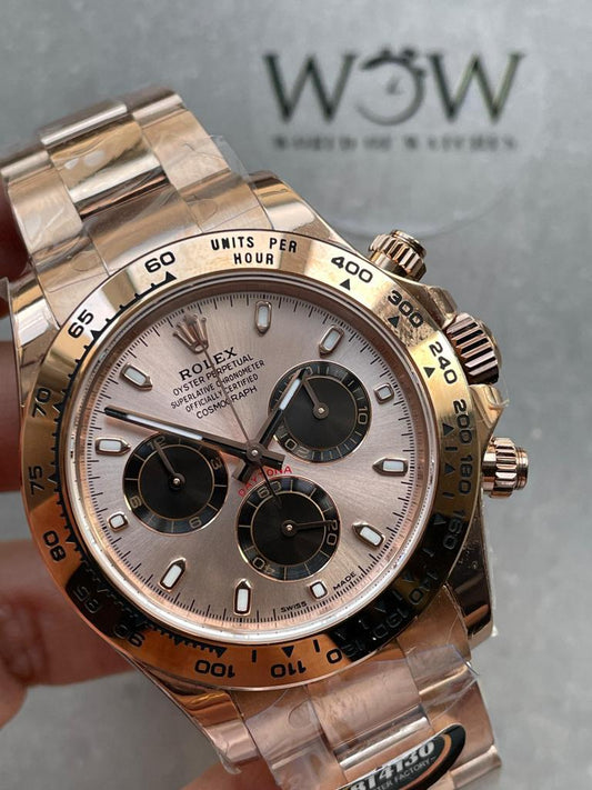BTF Factory 1:1 Rolex Daytona 116505 904L RG Rose Gold Dial A4130