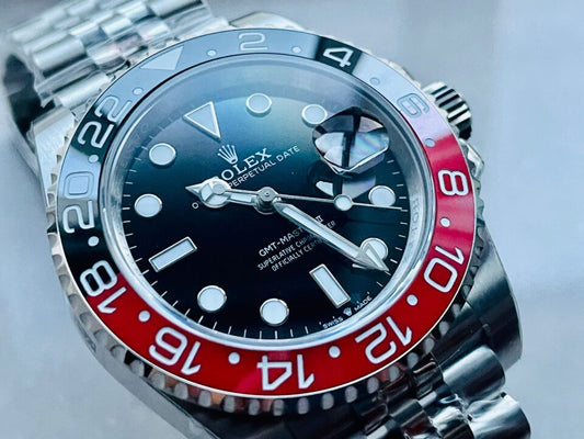 GMF Factory 1:1 Rolex GMT Master II 16710 V5 COLA 904L SS 1:1 RED BLACK Bezel Best Edition