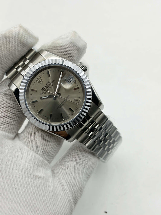 Rolex Steel Grey Index Dial Datejust 36 Ref.1601