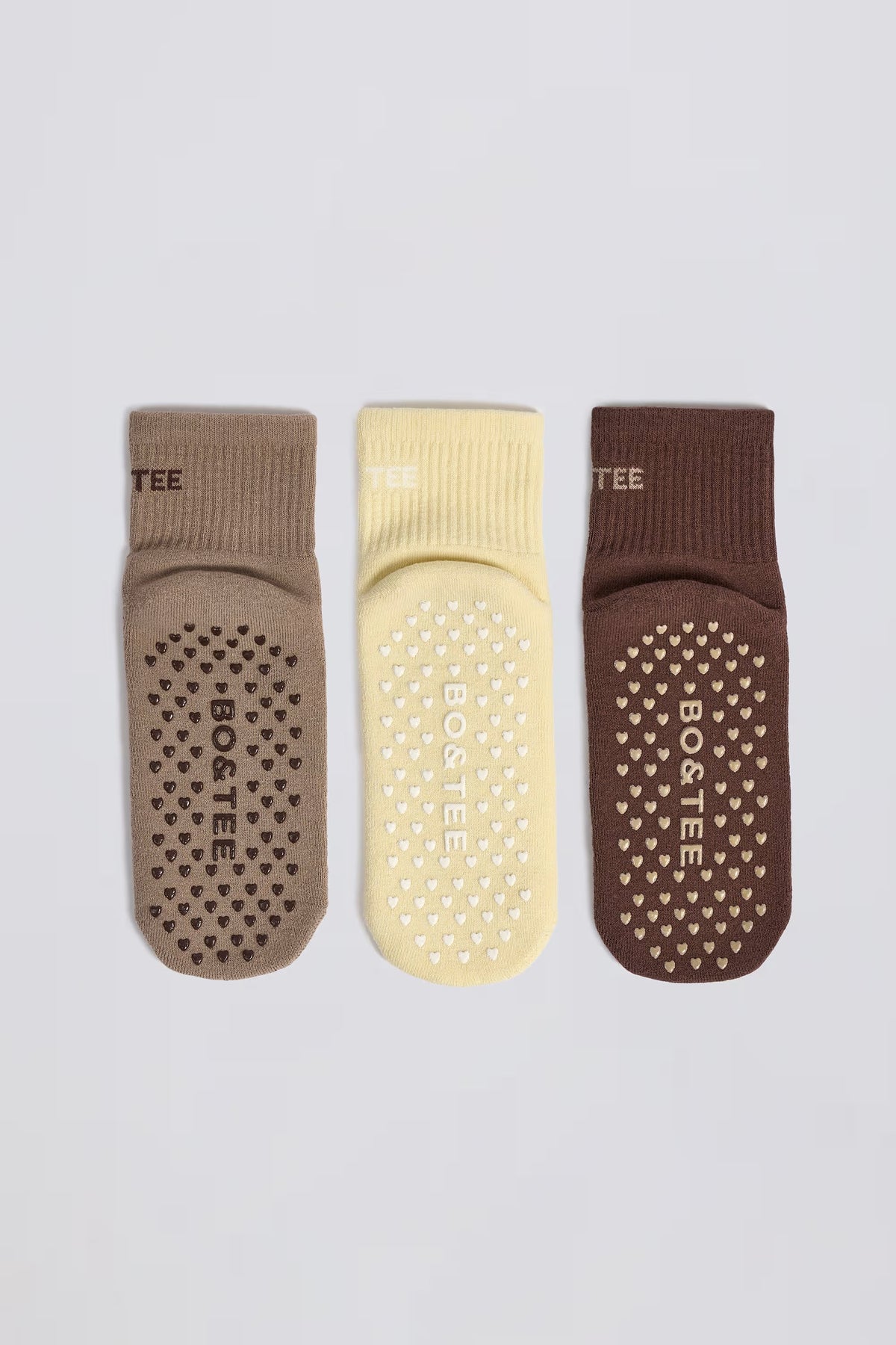 Pilates Sock Bundle in Mocha Multi