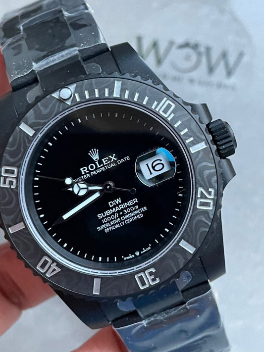 VSF FACTORY 1:1 Rolex Submariner DiW 904L DLC Graduated Blue Dial VS3135