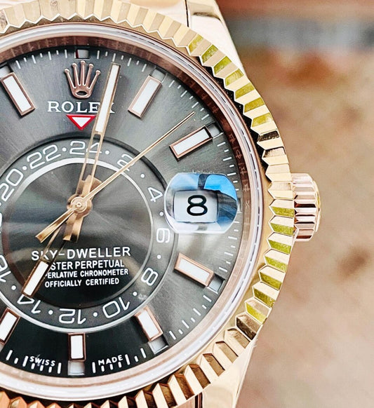 Noob FACTORY 1:1 Rolex Sky-Dweller 326934 SS Best Edition Black Dial A23J