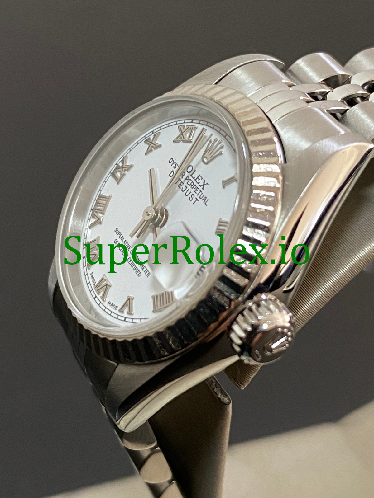 Rolex Lady-Datejust 26 Steel White Roman Dial Ref.79174