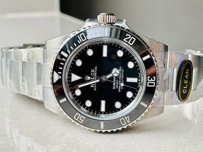 Clean FACTORY 1:1 Rolex Submariner No Date CF 41mm Black Dial Black ceramic Bezel 3230