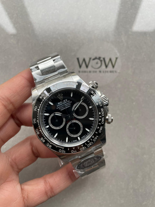 Clean factory 1:1 Rolex 2023 Daytona 126500 Best Edition 904L Steel Black Dial SH4131