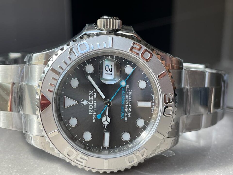 VSF FACTORY 1:1 Rolex Yacht-Master 40mm 116622 904L SS Grey Dial Dots on SS Bracelet VS3135