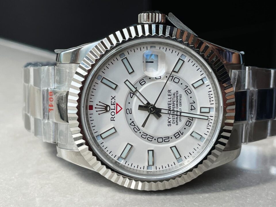 Noob FACTORY 1:1 Rolex Sky-Dweller 326934 SS Best Edition White Dial A23J