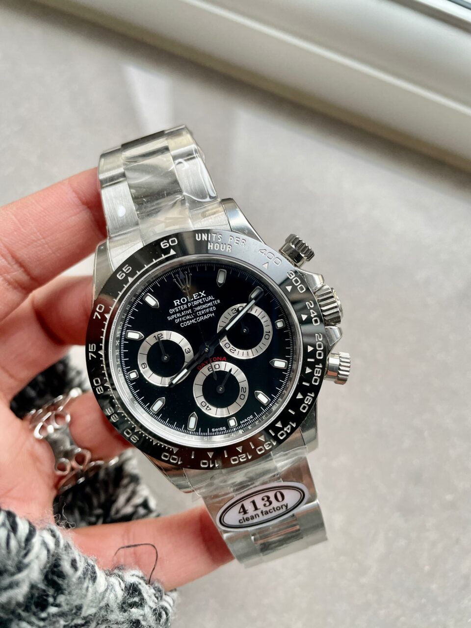 Rolex Daytona 116500 DAYTONA 1:1 Best Edition CF 904L SS Case and Black Dial SA4130
