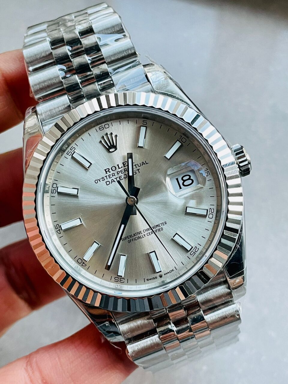 VS Factory 1:1 Rolex DateJust 41 SS Best Edition 904L Steel Silver Dial
