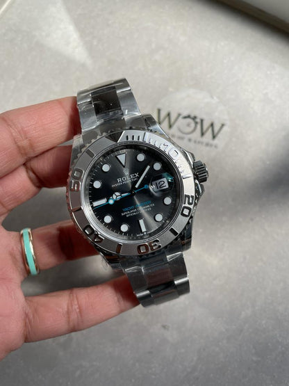 VSF FACTORY 1:1 Rolex Yacht-Master 40mm 116622 904L SS Grey Dial Dots on SS Bracelet VS3135