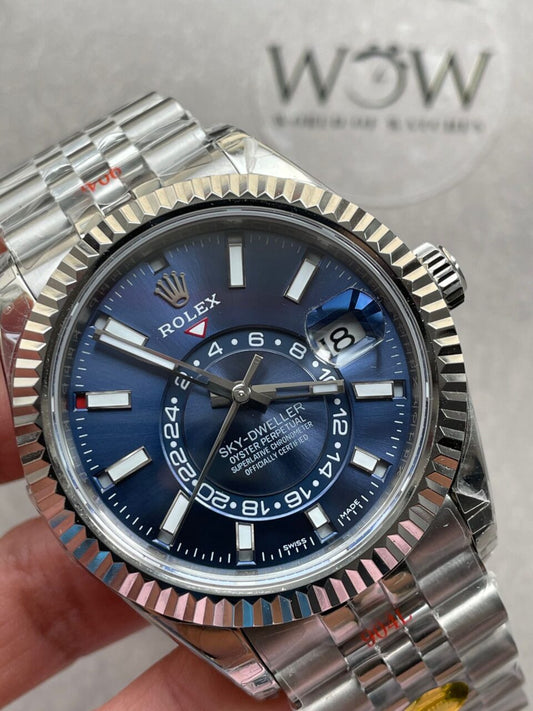 Noob FACTORY 1:1 Rolex Sky-Dweller 326935 SS Blue Dial