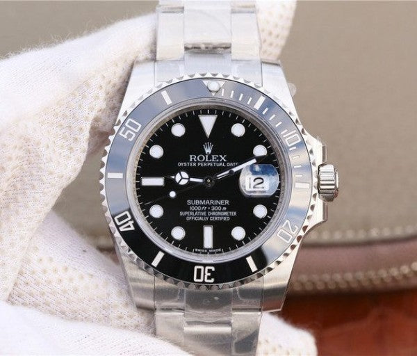Clean Factory Rolex Submariner 116610 LN Black Ceramic VRF SS Bracelet A2836