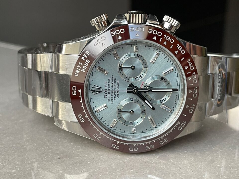 BTF factory 1:1 Rolex Daytona 116506 Brown Ceramic Best Edition Ice Blue Dial Crystal Marker SA4130 V2