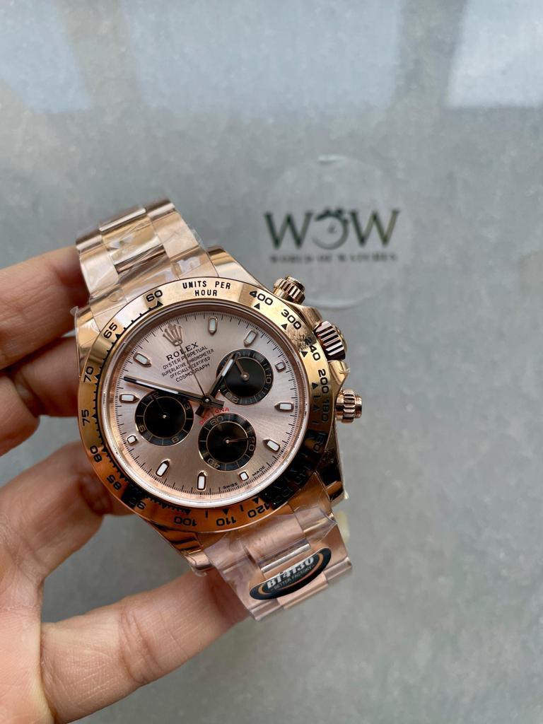 BTF Factory 1:1 Rolex Daytona 116505 904L RG Rose Gold Dial A4130