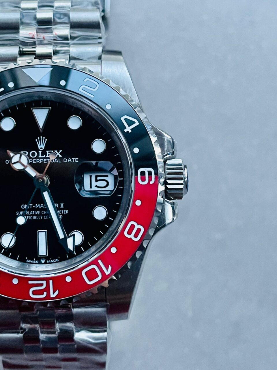 GMF Factory 1:1 Rolex GMT Master II 16710 V5 COLA 904L SS 1:1 RED BLACK Bezel Best Edition