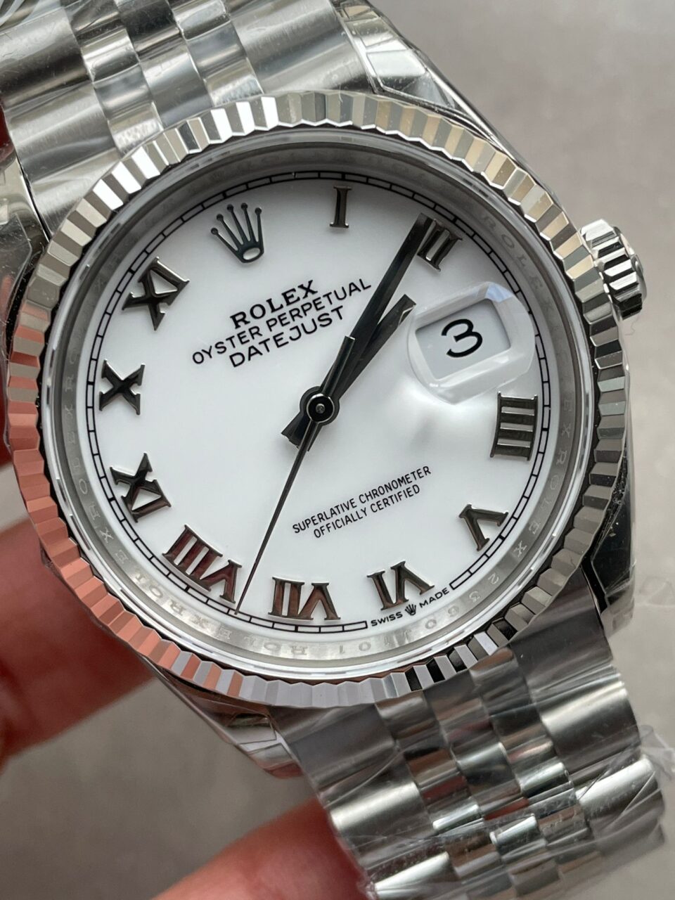 VSF Factory 1:1 Rolex Datejust 41mm 16030 Roman markers White dial VS3235