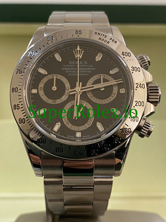 Rolex Cosmograph Daytona 40 Steel Black Index Dial Ref.116520
