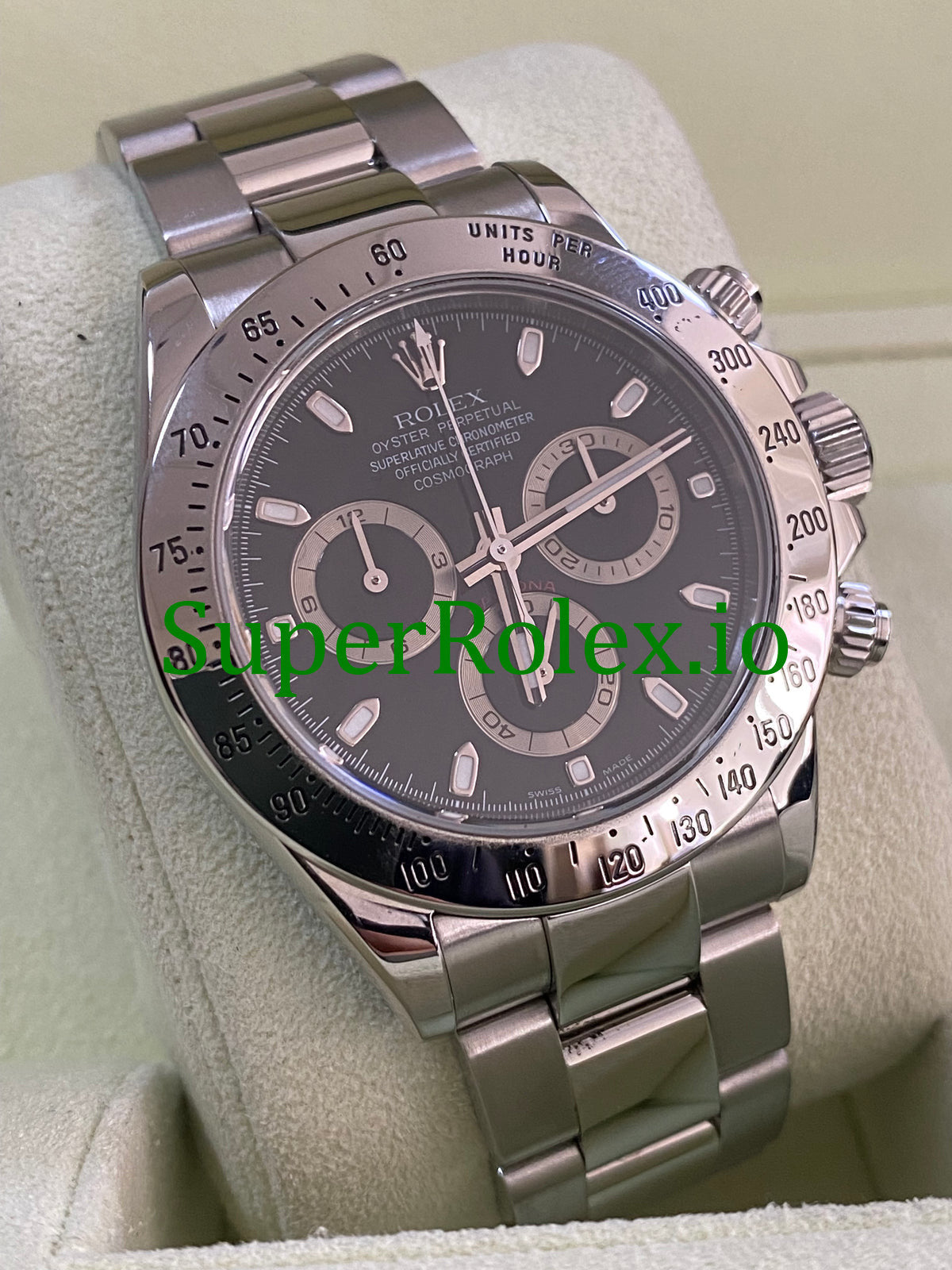 Rolex Cosmograph Daytona 40 Steel Black Index Dial Ref.116520