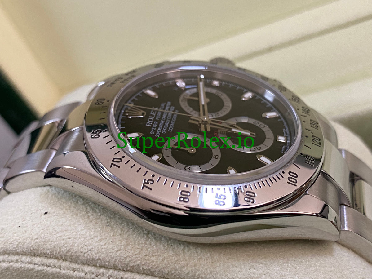 Rolex Cosmograph Daytona 40 Steel Black Index Dial Ref.116520