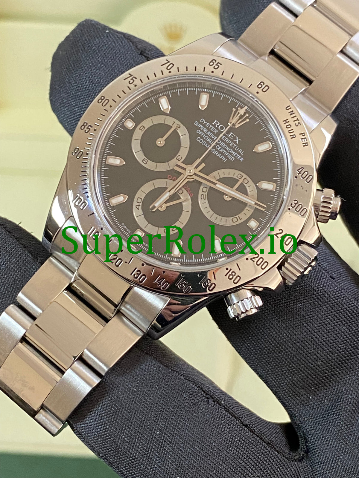 Rolex Cosmograph Daytona 40 Steel Black Index Dial Ref.116520