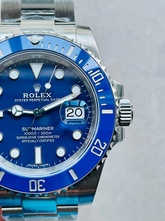 VSF FACTORY 1:1 Rolex Submariner 116619 LB Best Edition Blue Ceramic 904L Steel VS3135