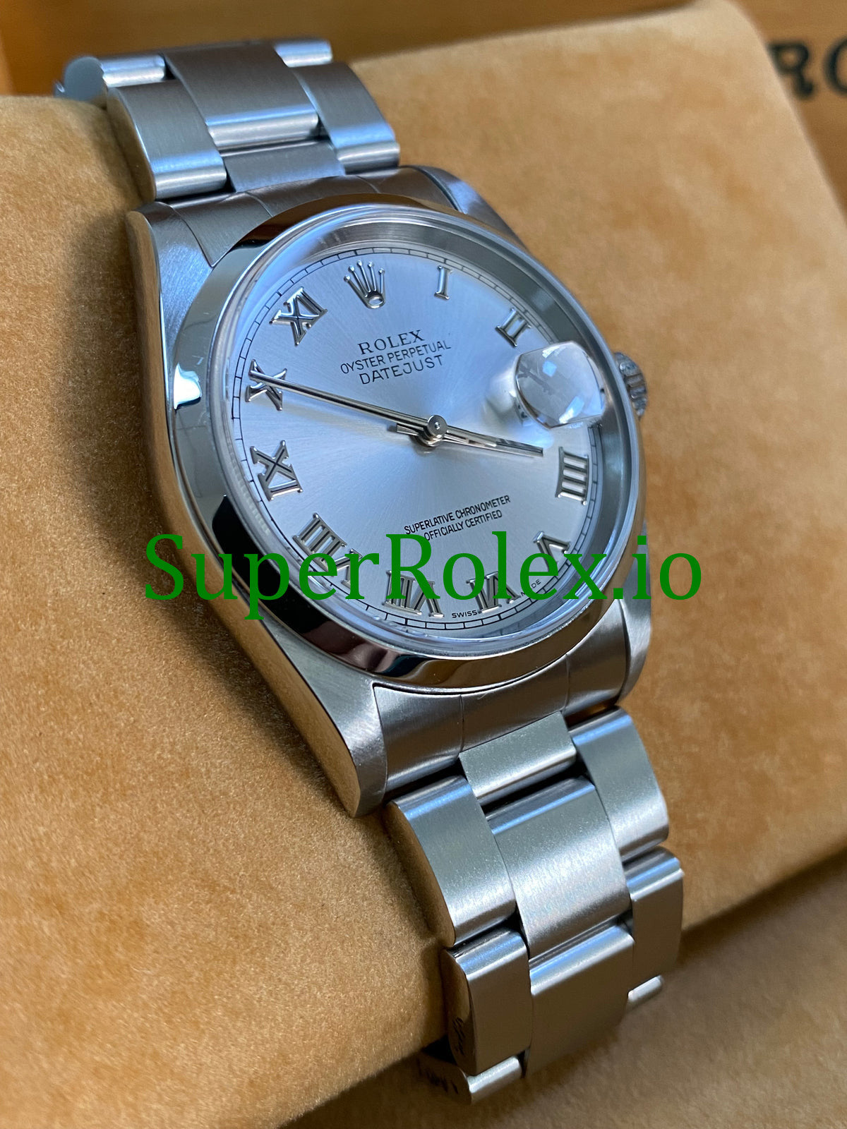 Rolex Datejust 36 Steel Silver Roman Dial Ref.16200