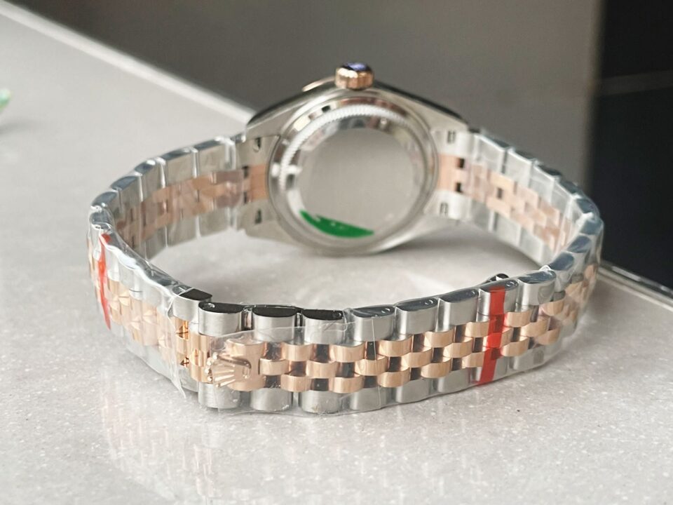 KZF Factory 1:1 Rolex Datejust 28mm 904L RG/SS Brown Dial A2671