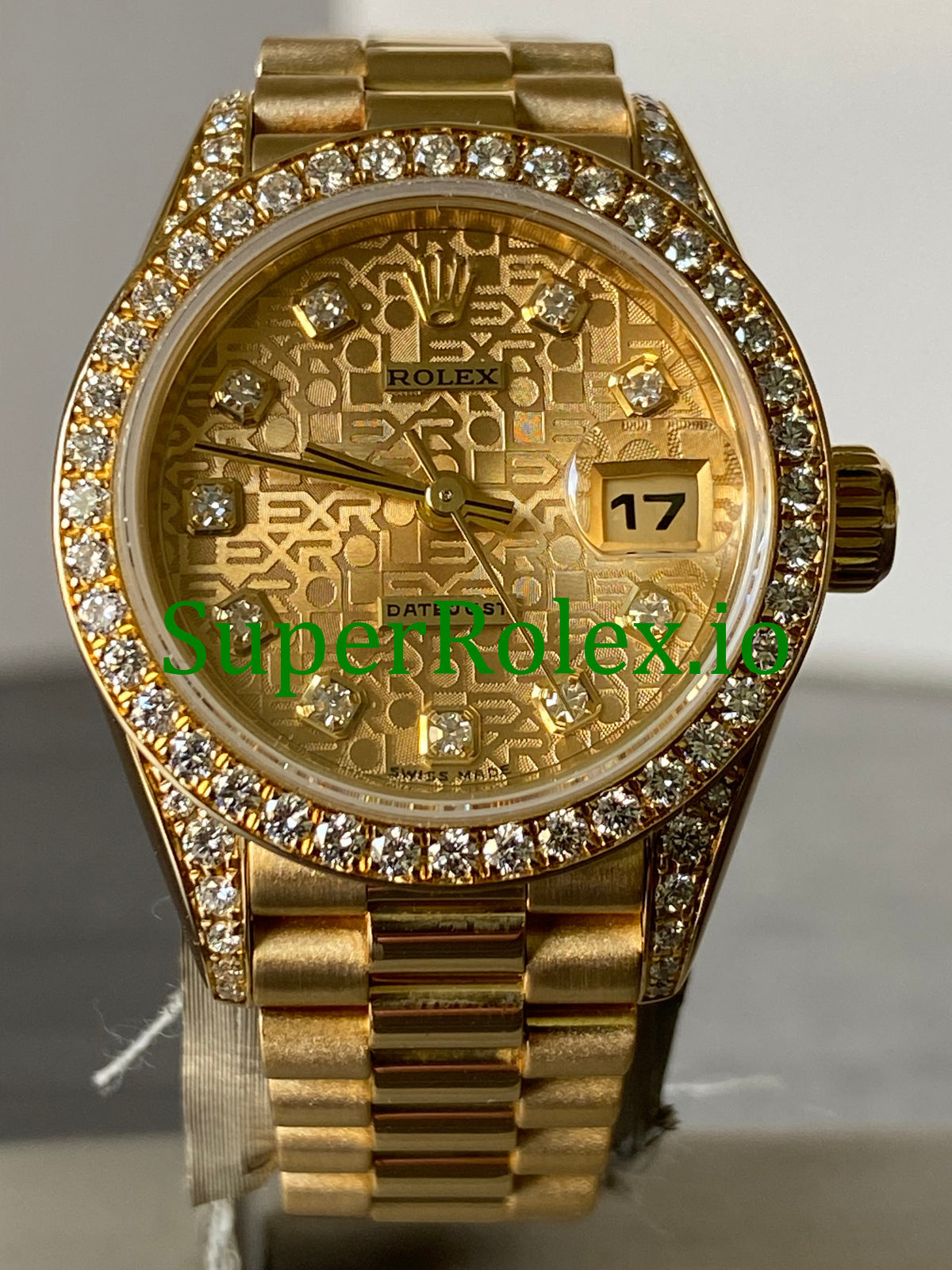 Rolex Lady-Datejust Yellow Gold Diamond Dial Ref.69158
