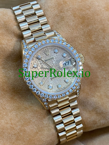 Rolex Lady-Datejust Yellow Gold Diamond Dial Ref.69158