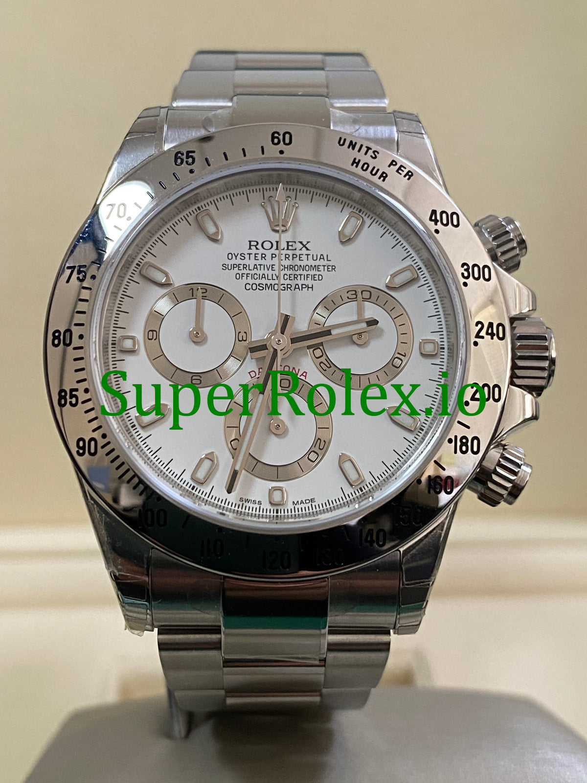 Rolex Cosmograph Daytona 40 Steel White Index Dial Ref.116520