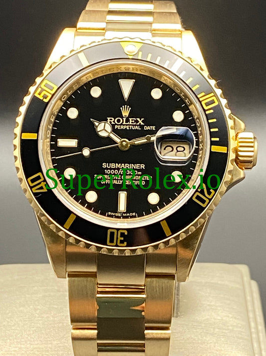 Rolex Submariner Date 40MM Yellow Gold - Ref.16618LN