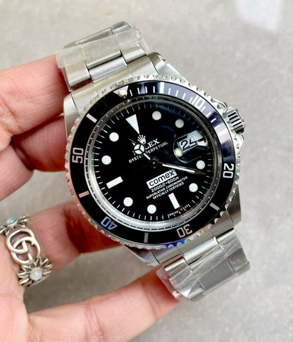 Vintage Rolex JK Factory COMEX Submariner RARE 2836 Movement black dial black bezel