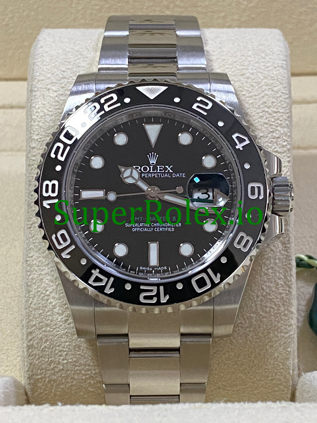 Rolex GMT-Master II 40mm Steel Oyster Ref.116710LN - Black Dial