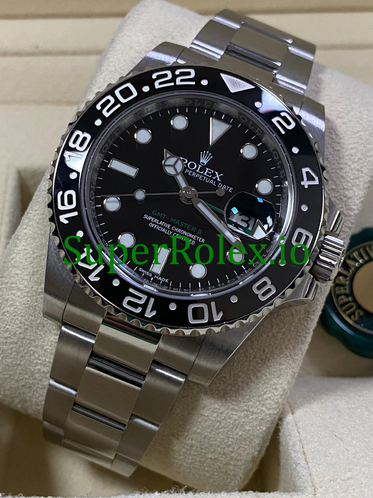 Rolex GMT-Master II 40mm Steel Oyster Ref.116710LN - Black Dial