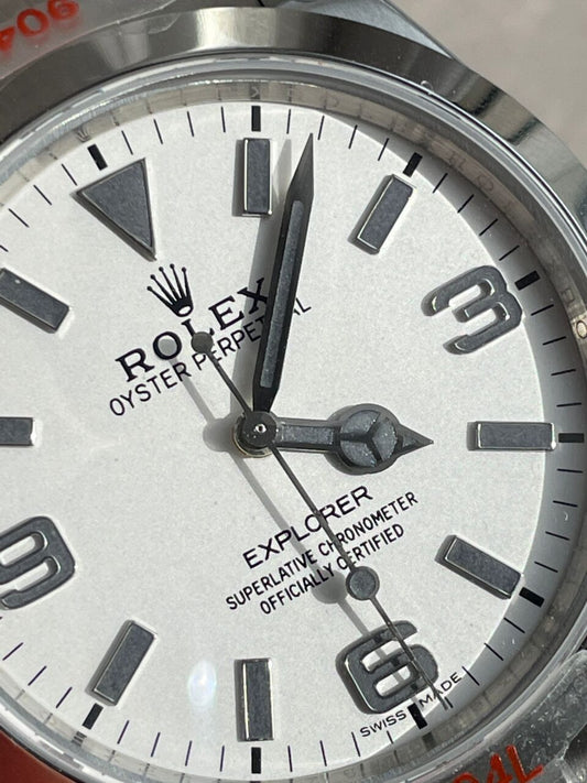 JDF Factory 1:1 Rolex Explorer 124270 36mm 904L Steel Best Edition White Dial VR3230