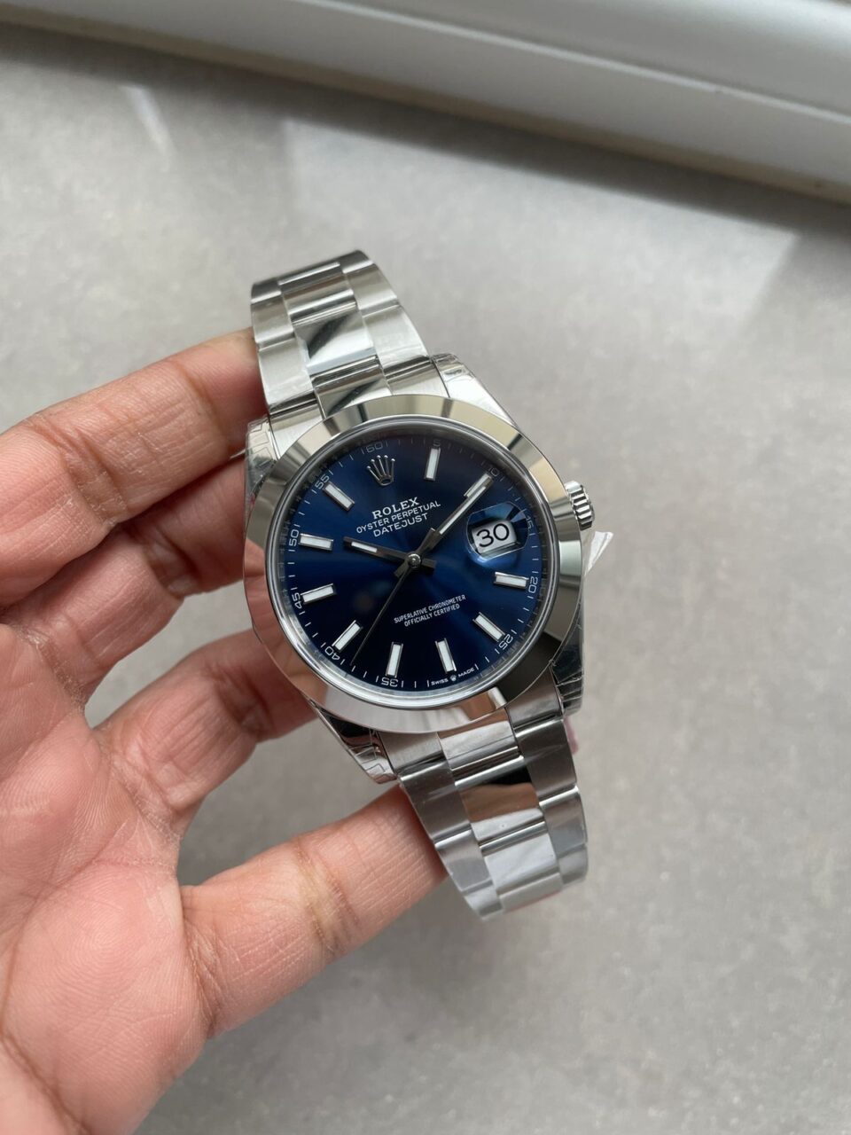 VSF Factory 1:1 Rolex DateJust 41 126300 904L SS Best Edition Blue Dial VS3235