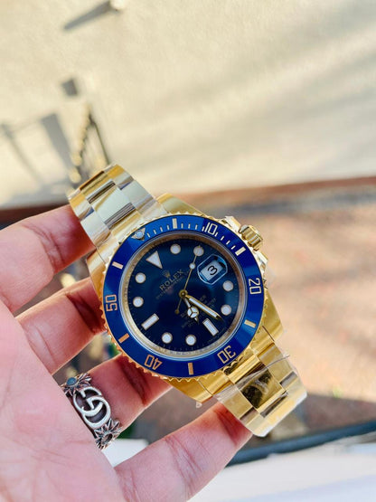 VSF FACTORY 1:1 Rolex Submariner 116618 LB Best Edition Blue Ceramic YG Plated 904L Steel VS3135