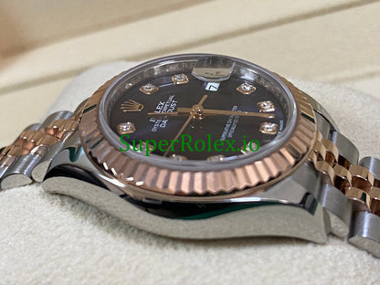 Rolex Lady-Datejust 28 Steel and Everose Gold Ref.279171