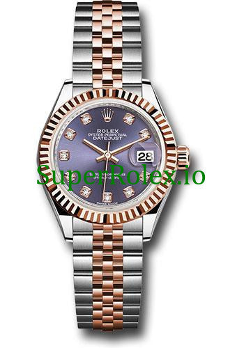Rolex Lady-Datejust 28 Steel and Everose Gold Ref.279171