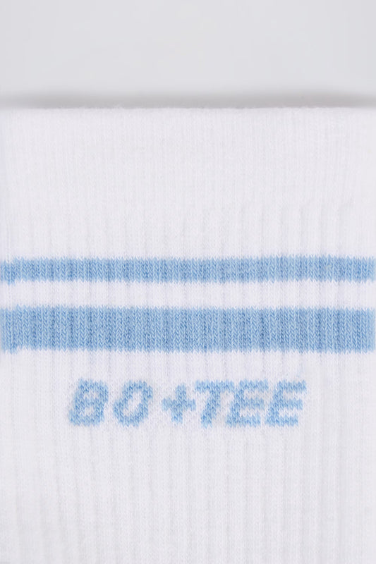 Ribbed Crew Sock Bundle in White
