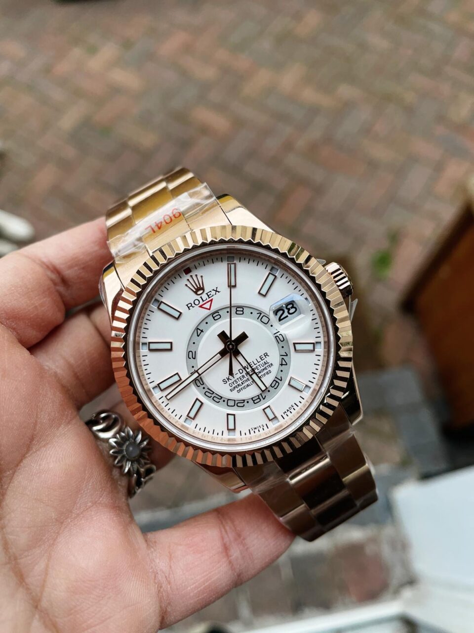 Noob FACTORY 1:1 Rolex Sky-Dweller 326934 SS Best Edition White Dial A23J