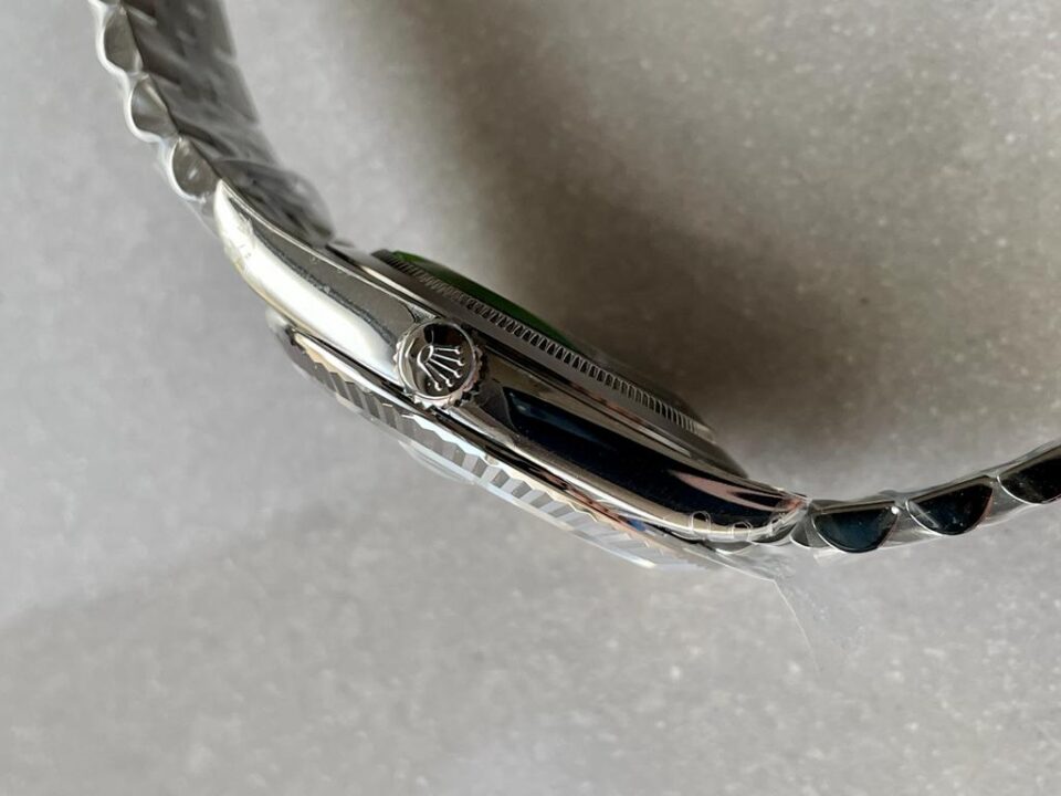 VSF Factory 1:1 Rolex Datejust 41mm 126334 904L SS Fluted Bezel Patterned Green MOTIF Dial VS3235