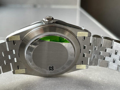 VSF Factory 1:1 Rolex Datejust 41mm 126334 904L SS Fluted Bezel Patterned Green MOTIF Dial VS3235