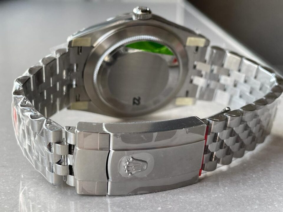 VSF Factory 1:1 Rolex Datejust 41mm 126334 904L SS Fluted Bezel Patterned Green MOTIF Dial VS3235