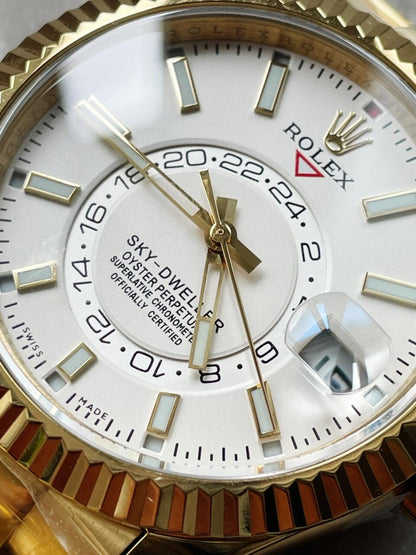 Noob FACTORY 1:1 Rolex Sky-Dweller 326934 SS Best Edition White Dial A23J