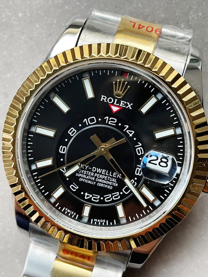 Noob FACTORY 1:1 Rolex Sky-Dweller 326934 SS Best Edition Black Dial A23J