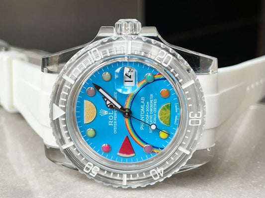 GF FACTORY 1:1 Rolex Submariner Phantomlab Transparent Best Edition Blue Fruit Dial VR3135