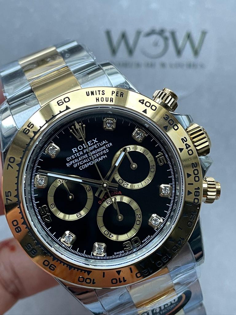BTF Factory 1:1 Rolex Daytona 116503 904L YG/SS Black Dial A4130