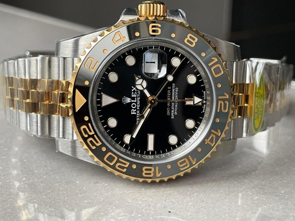 Clean Factory 1:1 Rolex GMT-Master II 126713 ZOMBIE 904L YG/SS Black Dial Dots DD3285 CHS