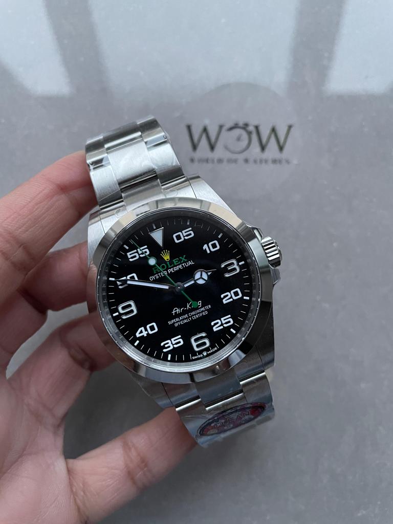 Clean Factory 1:1 Rolex Air-King 40mm 126900 904L SS Black Dial Numerals VR3230